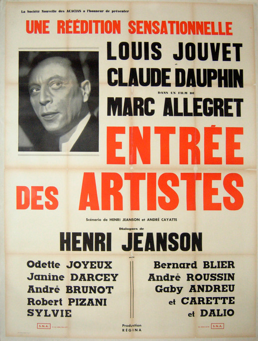 Entrée des artistes