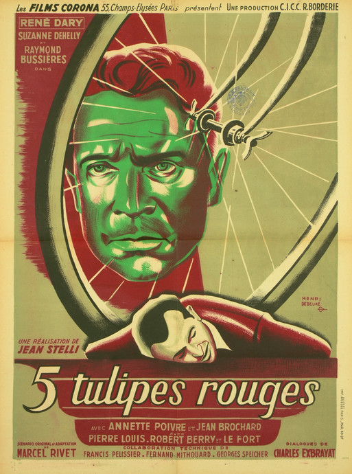 5 tulipes rouges